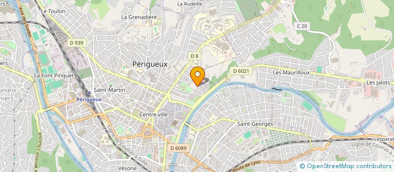 localisation de l'entreprise SCI CENTRE D'AFFAIRES 2000 à PERIGUEUX