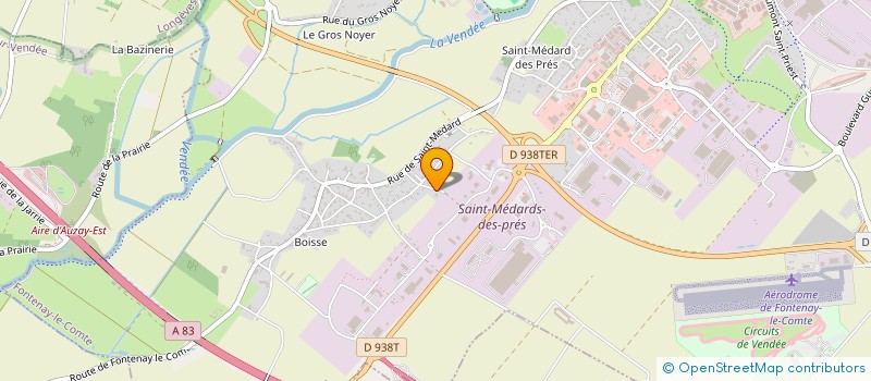 localisation de l'entreprise SCI CENTRE D'AFFAIRES DE SAINT MEDARD  FONTENAY-LE-COMTE