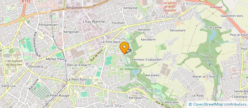 localisation de l'entreprise SCI CENTRE DE FORMATION SB 29  BREST