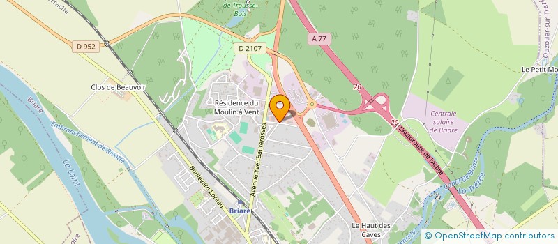 localisation de l'entreprise SCI CENTRE DE REEDUCATION ET DE THERAPIE MANUELLE DE LA PLAINE à BRIARE