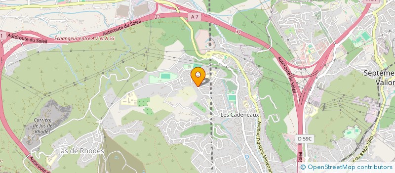 localisation de l'entreprise SCI CENTRE DE SANTE NORD  LES PENNES-MIRABEAU