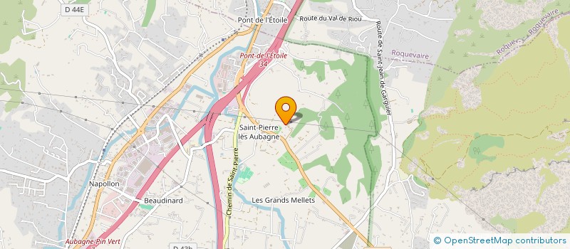 localisation de l'entreprise SCI CENTRE DES PINS à AUBAGNE