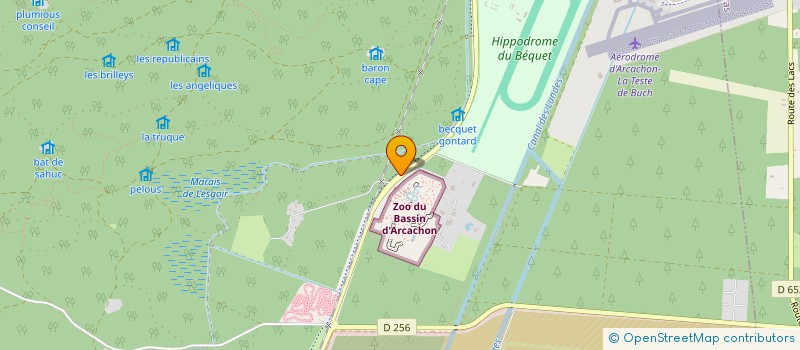 localisation de l'entreprise SCI CENTRE EQUESTRE DE LA BECASSIERE à LA TESTE-DE-BUCH