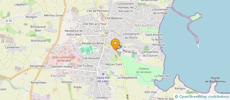 localisation de l'entreprise SCI CENTRE FUNERAIRE DE KERVENT  CLEDER