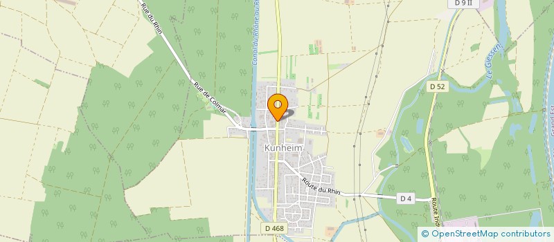 localisation de l'entreprise SCI CENTRE HARDT  KUNHEIM