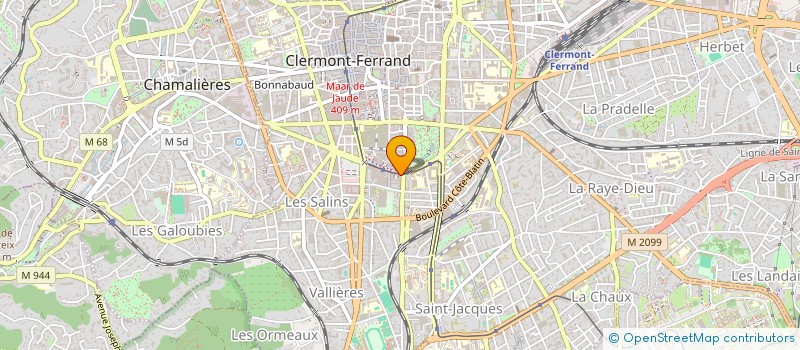 localisation de l'entreprise SCI CENTRE IMMOBILIER GERGOVIA  CLERMONT-FERRAND