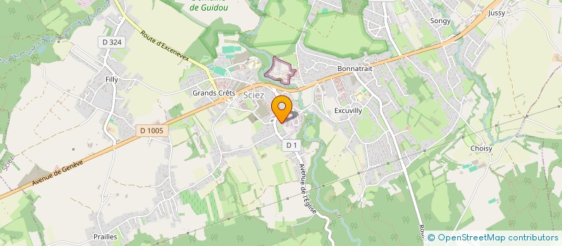 localisation de l'entreprise SCI CENTRE LEMAN SANTE CLS  SCIEZ