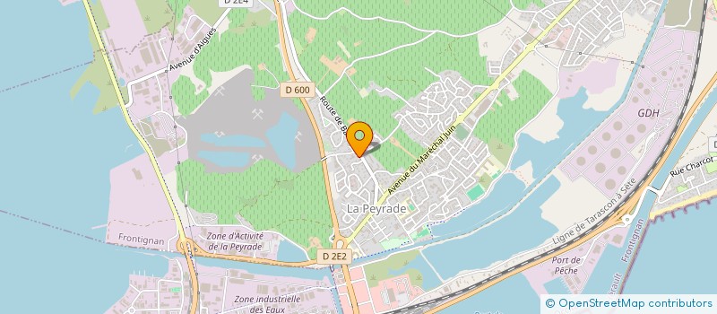 localisation de l'entreprise SCI CENTRE LOISIR ETABLISSEMENT LAFARGE à FRONTIGNAN