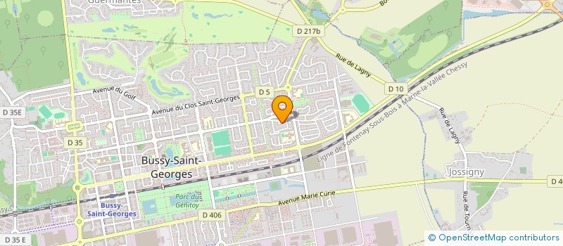 localisation de l'entreprise SCI CENTRE LOTUS  BUSSY-SAINT-GEORGES