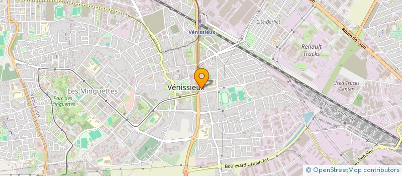 localisation de l'entreprise SCI CENTRE MEDICAL CROIZAT  VENISSIEUX