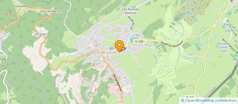 localisation de l'entreprise SCI CENTRE MEDICAL LE LACUZON  LES ROUSSES