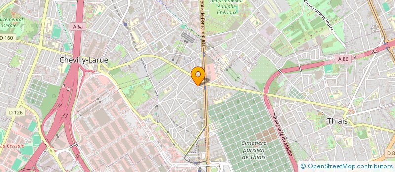 localisation de l'entreprise SCI CENTRE MEDICAL PASTEUR  CHEVILLY-LARUE