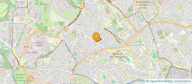 localisation de l'entreprise SCI CENTRE MEDICAL RAVAS à MONTPELLIER