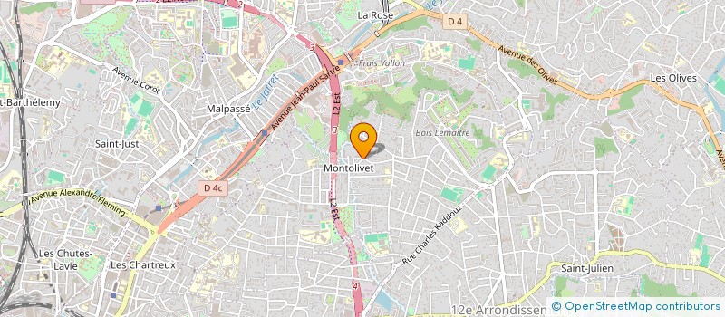 localisation de l'entreprise SCI CENTRE MEDICAL SAINT BARTHELEMY à MARSEILLE