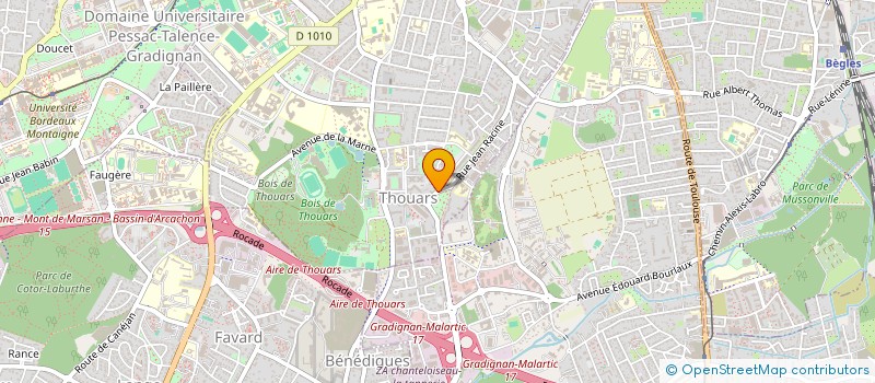 localisation de l'entreprise SCI CENTRE MEDICAL TALENCE II  TALENCE