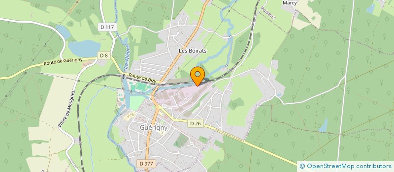 localisation de l'entreprise SCI CENTRE NIEVRE à GUERIGNY