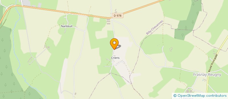 localisation de l'entreprise SCI CENTRE NIVERNAIS  BILLY-CHEVANNES