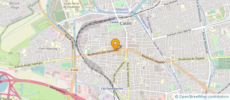 localisation de l'entreprise SCI CENTRE OPHTALMOL CALAISIS  CALAIS