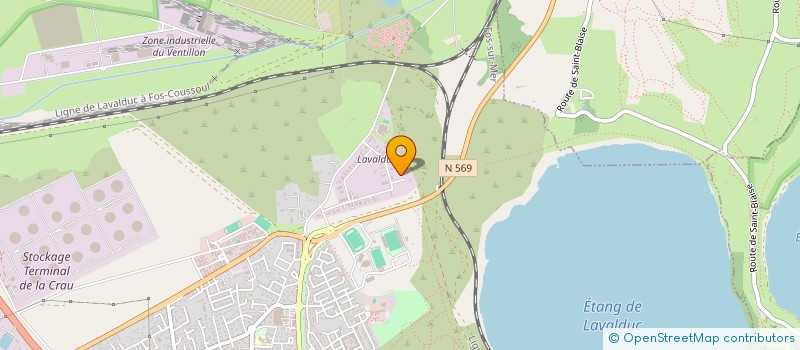 localisation de l'entreprise SCI CENTRE OUEST PROVENCE DE LA SANTE ET DU SPORT  FOS-SUR-MER