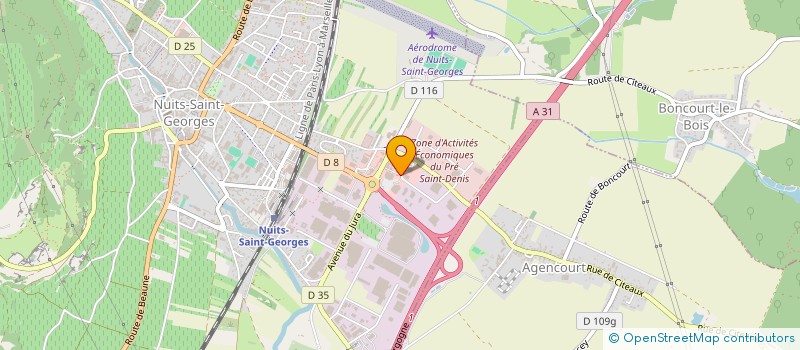localisation de l'entreprise SCI CENTRE PLURIDISCIPLINAIRE à NUITS-SAINT-GEORGES