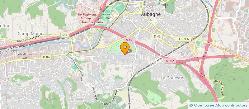 localisation de l'entreprise SCI CENTRENER à AUBAGNE
