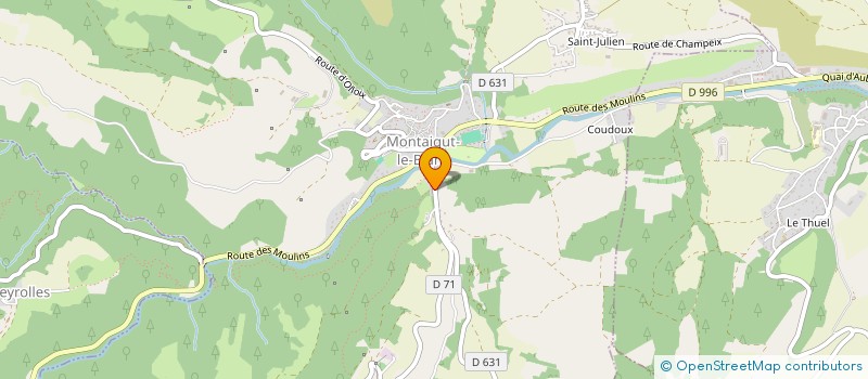 localisation de l'entreprise SCI CENTSIX IMMO  MONTAIGUT-LE-BLANC