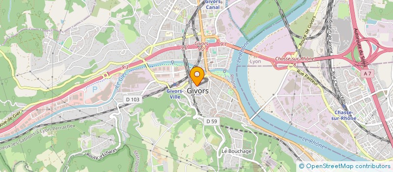 localisation de l'entreprise SCI CENTURION 1  GIVORS