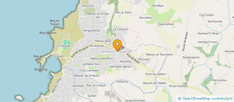 localisation de l'entreprise SCI CENTURION  LAMPAUL-PLOUARZEL