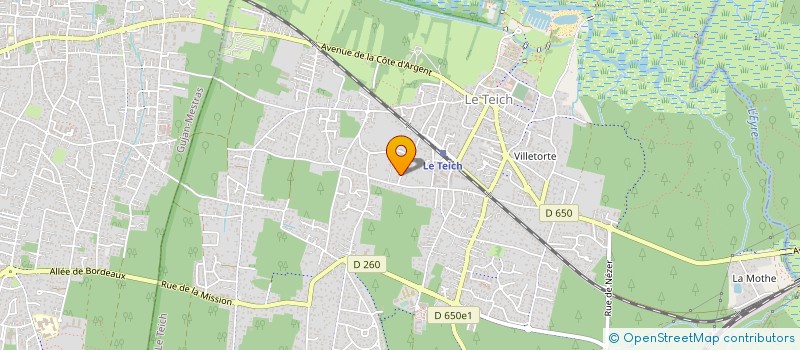 localisation de l'entreprise SCI CEOL  LE TEICH