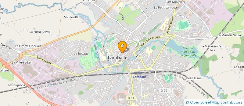 localisation de l'entreprise SCI CEPA  LAMBALLE-ARMOR
