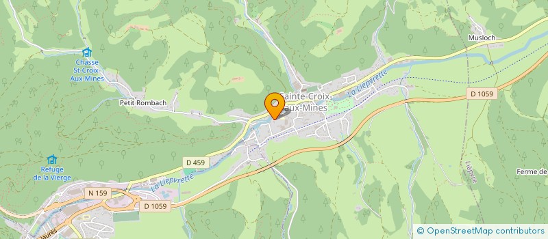 localisation de l'entreprise SCI CEPAJO  SAINTE-CROIX-AUX-MINES