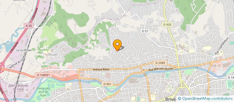 localisation de l'entreprise SCI CEPALAU à BRIVE-LA-GAILLARDE