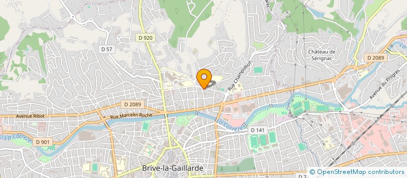 localisation de l'entreprise SCI CEPAS MERIAUX  BRIVE-LA-GAILLARDE