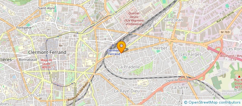 localisation de l'entreprise SCI CEPEDA ET FILLES  CLERMONT-FERRAND