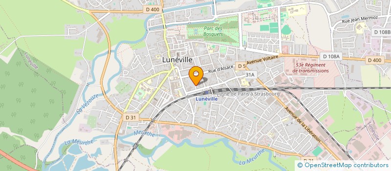 localisation de l'entreprise SCI CEPEJI  LUNEVILLE