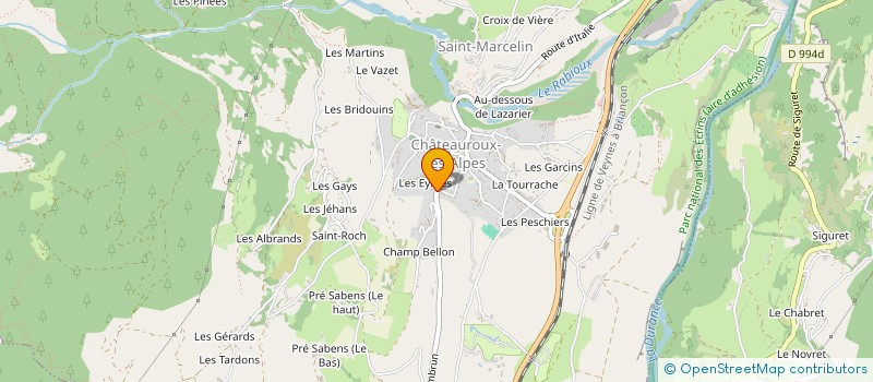 localisation de l'entreprise SCI CEPHALANTHERA  CHATEAUROUX-LES-ALPES