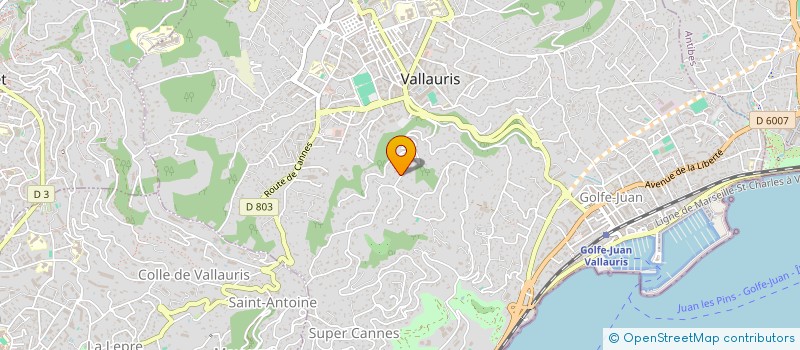 localisation de l'entreprise SCI CEPHANE à VALLAURIS