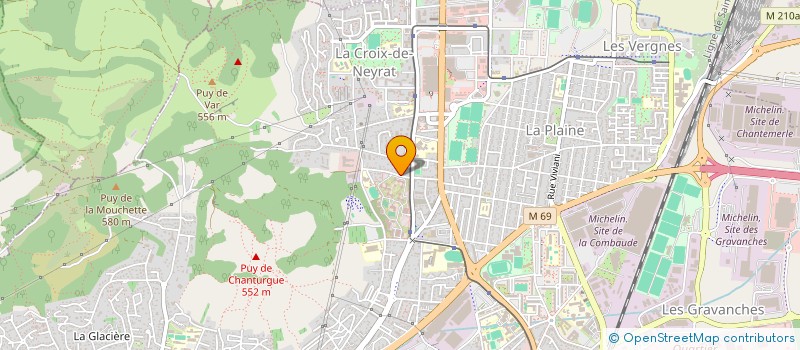 localisation de l'entreprise SCI CEPHEE  CLERMONT-FERRAND