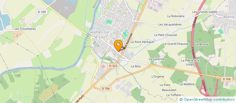 localisation de l'entreprise SCI CEPIA  SEICHES-SUR-LE-LOIR