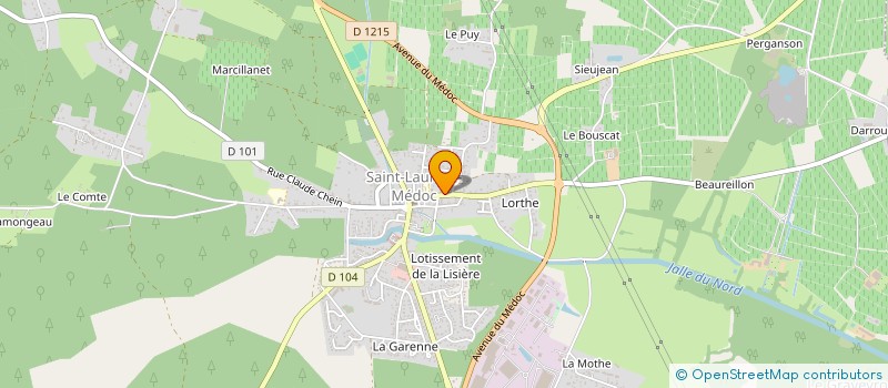 localisation de l'entreprise SCI CEPIMMO  SAINT-LAURENT-MEDOC