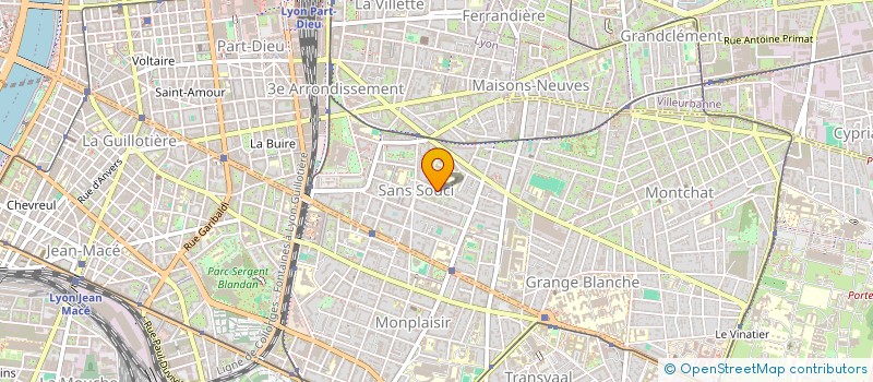 localisation de l'entreprise SCI CER ACOLEA  LYON