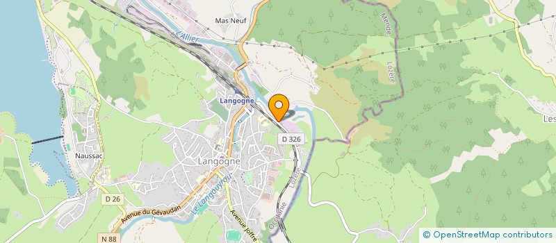 localisation de l'entreprise SCI CERA  LANGOGNE