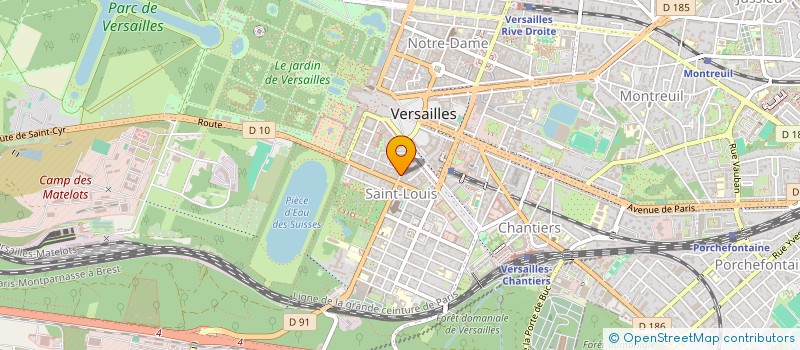 localisation de l'entreprise SCI CERA SAINT LOUIS à VERSAILLES