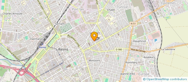 localisation de l'entreprise SCI CERAGIR  REIMS