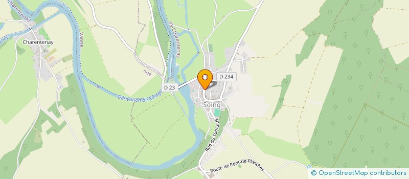 localisation de l'entreprise SCI CERBERE à SOING-CUBRY-CHARENTENAY