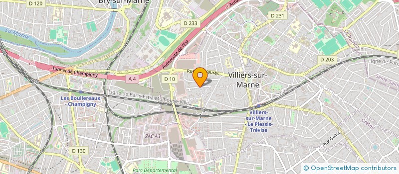 localisation de l'entreprise SCI CERCAY  VILLIERS-SUR-MARNE