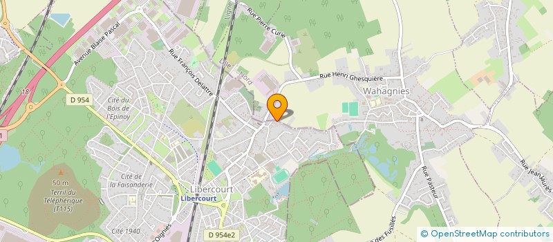 localisation de l'entreprise SCI CERCOBAT  LIBERCOURT