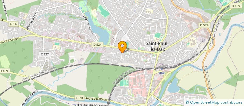 localisation de l'entreprise SCI CERDAN  SAINT-PAUL-LES-DAX