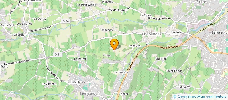 localisation de l'entreprise SCI CERDEM  GLEIZE