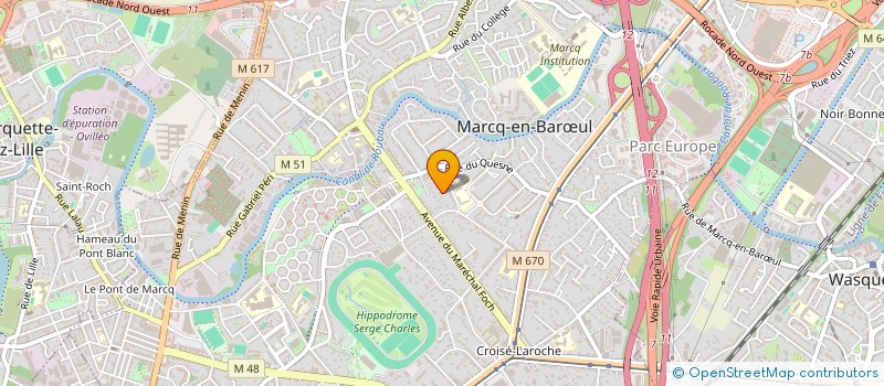 localisation de l'entreprise SCI CEREL à MARCQ-EN-BARŒUL